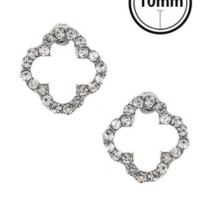 Tommy Hilfiger Silver Crystal Earrings